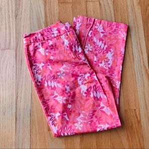 Ann Taylor Loft Pink Floral Pants 🌺